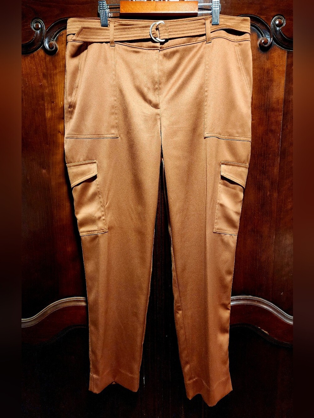 CHICO'S - Gold Satin Dress Pants